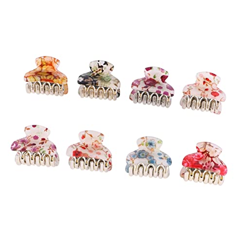 OSOLADY 8Stücke Kleine Haarspangen Blumen Haarklammern für Damen Rutschfeste Krallenclips für Dickes und Dünnes Haar für Alltag und Freizeit Haarschmuck für Mädchen OSOLADY 8Stücke Kleine Haarspangen Blumen Haarklammern für Damen Rutschfeste Krallenclips für Dickes und Dünnes Haar für Alltag und Freizeit Haarschmuck für Mädchen von OSOLADY