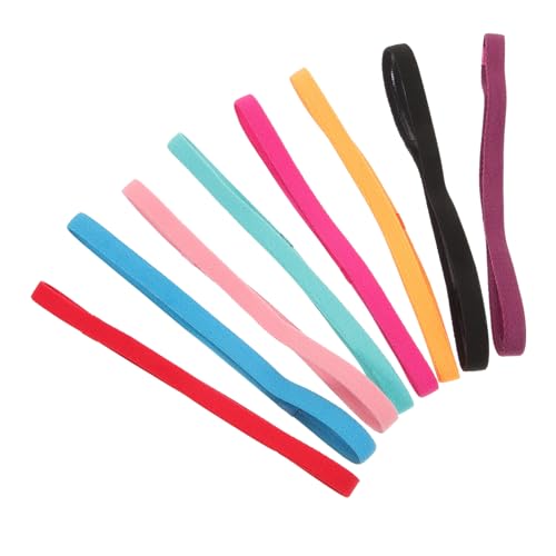 OSOLADY Rutschfestes Sport Haarband 8 Stück Elastische Stirnbänder für Männer und Frauen Hautfreundliche Fitness Stirnbänder für Yoga Laufen Sport von OSOLADY