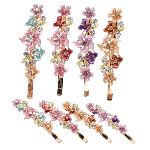 OSOLADY 8Stücke Strass Blumen Haarspangen für Damen Metall Haaraccessoires für Mädchen und Teenager für Abschlussball Partys und Alltag OSOLADY 8Stücke Strass Blumen Haarspangen für Damen Metall Haaraccessoires für Mädchen und Teenager für Abschlussball Partys und Alltag von OSOLADY