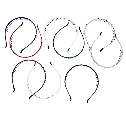 OSOLADY 8pcs Stilvolle Metallstirnbänder Stoff Bedecktes Haarband Mit Zähnen Für Frauen Männer OSOLADY 8pcs Stilvolle Metallstirnbänder Stoff Bedecktes Haarband Mit Zähnen Für Frauen Männer von OSOLADY