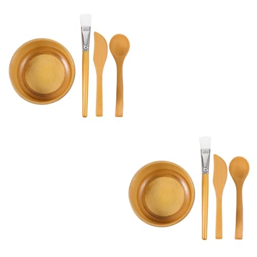 OSOLADY 8stücke Teiliges Set Aus Natürlichem -tool Holzschalen Spatel Pinsel Und Löffel Für - Wiederverwendbar Und Leicht Zu Reinigen Für Hautpflege Und Reisen OSOLADY 8stücke Teiliges Set Aus Natürlichem -tool Holzschalen Spatel Pinsel Und Löffel Für - Wiederverwendbar Und Leicht Zu Reinigen Für Hautpflege Und Reisen von OSOLADY