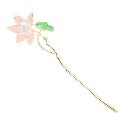 OSOLADY Antike Lotus Haarnadel Chinesischer Stil Haarschmuck für Damen Eleganter Haarknotenstab mit Lotusblume Kunstvolle Vintage Haarnadel Passend zu Cheongsam und Traditioneller OSOLADY Antike Lotus Haarnadel Chinesischer Stil Haarschmuck für Damen Eleganter Haarknotenstab mit Lotusblume Kunstvolle Vintage Haarnadel Passend zu Cheongsam und Traditioneller von OSOLADY