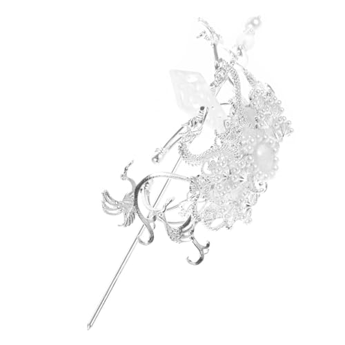 OSOLADY Antiker Haarschmuck Chinesische Crane Haarnadel Haarstäbchen Vintage Haaraccessoires Für Damen Traditionelle Hanfu Frisur Für Hochzeiten Feiern von OSOLADY