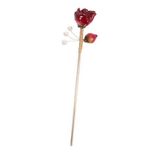 OSOLADY Antiker Stil Weibliche Haarnadel Vintage Haarstab Pin Haarschmuck Für Frauen Retro Kopfbedeckung Kunstblume OSOLADY Antiker Stil Weibliche Haarnadel Vintage Haarstab Pin Haarschmuck Für Frauen Retro Kopfbedeckung Kunstblume von OSOLADY