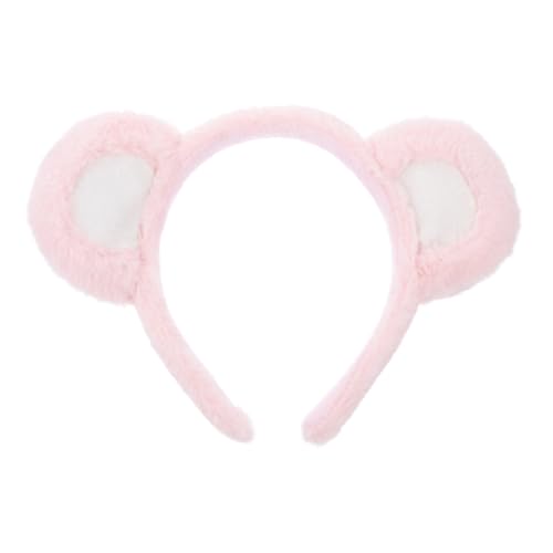 OSOLADY Stirnband mit Bärenohren Plüsch für Mädchen und Rutschfestes Haarband Accessoire für Partys und Festivals Weiches Tierohren Haarband von OSOLADY