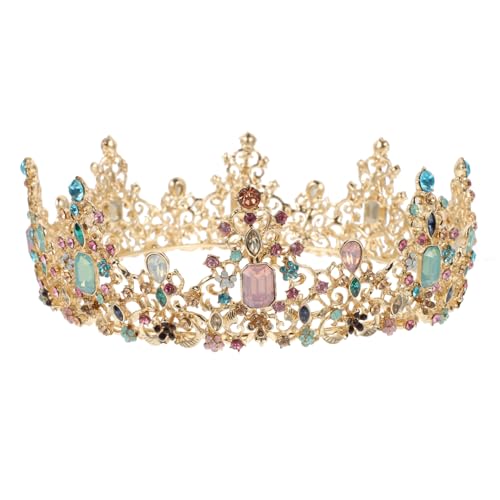 OSOLADY Barock Stil Wasserfall Strasskrone aus Legierung Braut Haarschmuck Rundes Design für Hochzeit Festzug und Party Damen Zubehör OSOLADY Barock Stil Wasserfall Strasskrone aus Legierung Braut Haarschmuck Rundes Design für Hochzeit Festzug und Party Damen Zubehör von OSOLADY