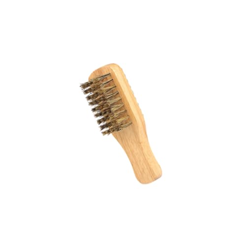 OSOLADY Bartbürste Für Herren Aus Borsten Tragbare Bartstyling-maker Holzgriff Klein Und Handlich Für Unterwegs von OSOLADY