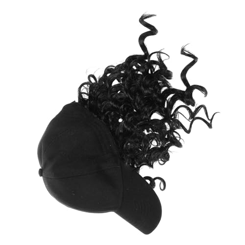 OSOLADY Baseball Cap mit Lockiger Haarverlängerung für Damen Afro Inspirierte Natürliche Locken Atmungsaktive Mütze mit Integriertem Haar Modisch und Bequem für Alltag und Outdoor OSOLADY Baseball Cap mit Lockiger Haarverlängerung für Damen Afro Inspirierte Natürliche Locken Atmungsaktive Mütze mit Integriertem Haar Modisch und Bequem für Alltag und Outdoor von OSOLADY