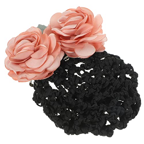 OSOLADY Blumen Haarbrötchen Netz Handgefertigtes Haarnetz für Damen Haaraccessoire für Hochzeiten und Alltag Langlebiges und Design Haarhalterung von OSOLADY