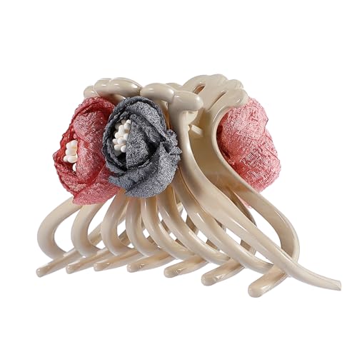 OSOLADY Blumen Haarklammer für Damen Modischer Hair Claw Clip mit Blumen Design für Alltag und Besondere Anlässe Rutschfester für Dickes und Dünnes Haar Perfektes Haaraccessoire für Jede von OSOLADY