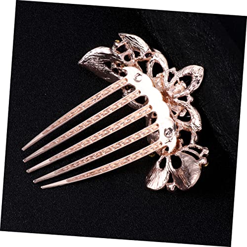 OSOLADY Blumen-haarkamm Für Braut Hochzeit Kopfbedeckung Schmuck Kostümzubehör Accessoires Party Haarschmuck Frauen Violett von OSOLADY