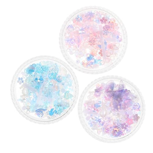 OSOLADY Boxen Junge Mädchen Make-up Juwelen Sets Mit Schmetterlingsdesigns Selbstklebende Gesichtsglitzer Für Partys Und Festivals Eisblau von OSOLADY