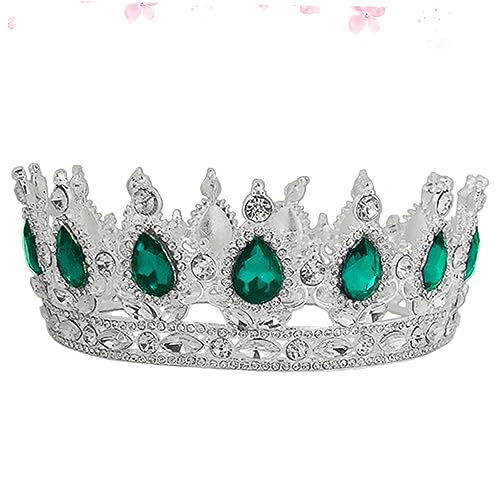 OSOLADY Brautkrone mit Barock Design Hochzeitskopfschmuck für Damen Silber und Grün Perfektes Accessoire für Hochzeiten und Besondere Anlässe OSOLADY Brautkrone mit Barock Design Hochzeitskopfschmuck für Damen Silber und Grün Perfektes Accessoire für Hochzeiten und Besondere Anlässe von OSOLADY