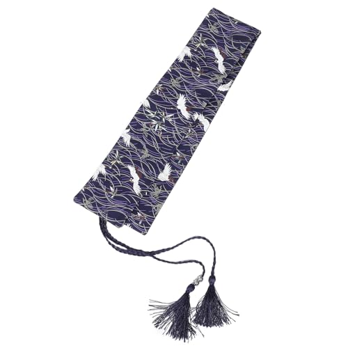 OSOLADY Breiter Obi-bund Des Japanischen Kimonos Mit Elegantem Kranichmuster Und Dekorativer Quaste Für Traditionelle Damenkleidung Oder Kostümzubehör von OSOLADY