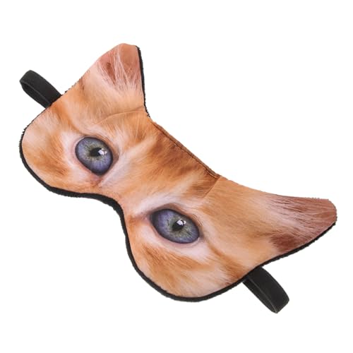 OSOLADY Cartoon Schlafmaske Süße Katzen Augenbinde Weich Atmungsaktiv Leicht Für Damen Herren Reise und Mittagsschlaf Lichtblockierend Komfortable Schlafbrille von OSOLADY