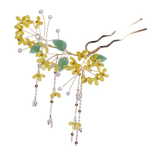 OSOLADY Chinesische Haarnadel mit Quaste und Blütendesign Vintage Haargabel für Damen für Hochzeiten Feste und Besondere Anlässe Hält alle Haartypen Sicher und Bequem OSOLADY Chinesische Haarnadel mit Quaste und Blütendesign Vintage Haargabel für Damen für Hochzeiten Feste und Besondere Anlässe Hält alle Haartypen Sicher und Bequem von OSOLADY