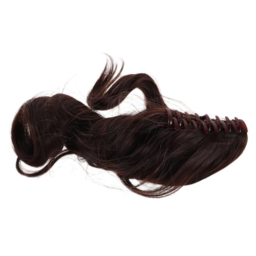 OSOLADY Claw Clip Ponytail Extension Kurz Lockige Tiefbraune Clip Haarverlängerung für Damen Weiche Synthetische Haare Realistischer Look Einfaches Anbringen für Alltag und Festliche OSOLADY Claw Clip Ponytail Extension Kurz Lockige Tiefbraune Clip Haarverlängerung für Damen Weiche Synthetische Haare Realistischer Look Einfaches Anbringen für Alltag und Festliche von OSOLADY