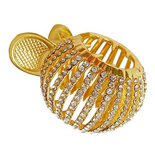 OSOLADY Pferdeschwanz Haarklammer Mit Strass Große Haarkralle Für Damen Rutschfeste Haarspange Für Hochzeiten Partys Und Alltag Elegantes Haarschmuck-accessoire Für Frauen von OSOLADY