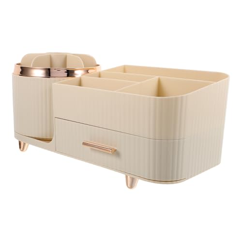 OSOLADY Drehbarer Make Up Pinselhalter Lippenstifthalter Schubladen Organizer Für Die Theke Kosmetikkommode Badezimmer Organizer Vorratswagen Großer Make Up Organizer Make Up OSOLADY Drehbarer Make Up Pinselhalter Lippenstifthalter Schubladen Organizer Für Die Theke Kosmetikkommode Badezimmer Organizer Vorratswagen Großer Make Up Organizer Make Up von OSOLADY