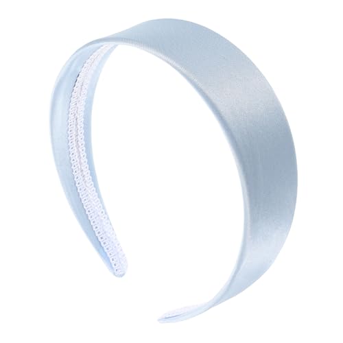 OSOLADY Einfache Stirnbänder Für Frauen Einfache Weiche Stoffkopfband Kein Slip Mode Girls Haarbänder Süße Haare Haarzubehör Himmelblau von OSOLADY