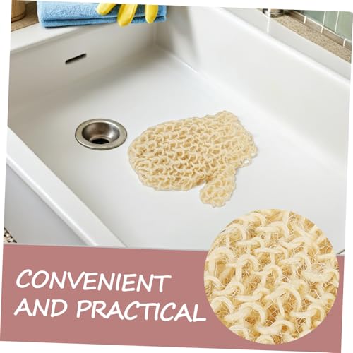 OSOLADY Exfoliating Sisal Hemp Glove Peeling waschlappen Bad Duschhandschuh Körperpflege Handwäsche Sanfte Reinigung für Damen und Herren von OSOLADY