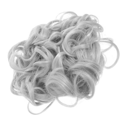 OSOLADY Fake Bun Haarteil Mit Kammclip Lockige Chignon-haarverlängerung Für Hochsteckfrisuren Haaraccessoire Für Damen -grey OSOLADY Fake Bun Haarteil Mit Kammclip Lockige Chignon-haarverlängerung Für Hochsteckfrisuren Haaraccessoire Für Damen -grey von OSOLADY