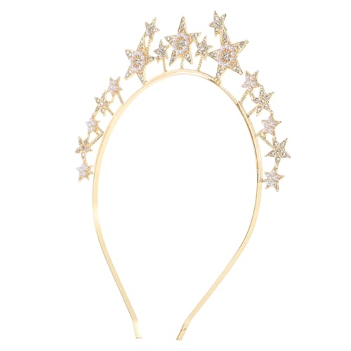 OSOLADY Funkelndes Sternen Stirnband für Eleganter Haarschmuck für Hochzeiten und Partys Goldfarbenes Kopfstück aus Robustem zum Dekorieren Ihrer Frisur für Verschiedene Outfits OSOLADY Funkelndes Sternen Stirnband für Eleganter Haarschmuck für Hochzeiten und Partys Goldfarbenes Kopfstück aus Robustem zum Dekorieren Ihrer Frisur für Verschiedene Outfits von OSOLADY