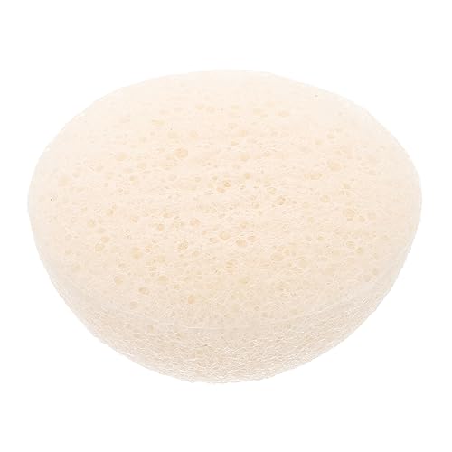OSOLADY Gesichtsreinigungsschwamm Wiederverwendbar Rund Aus Konjak Für Frauen Sanfte Peeling Funktion Für Tägliche Reinigung Make up Entfernung Für Hauttypen Weiß von OSOLADY