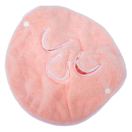 OSOLADY Gesichtstuch Korallenvlies Handtuch Für Gesichtsmaske Wiederverwendbar Weich Rosa Für Hautpflege Mit Drei Löchern Abnehmbar von OSOLADY
