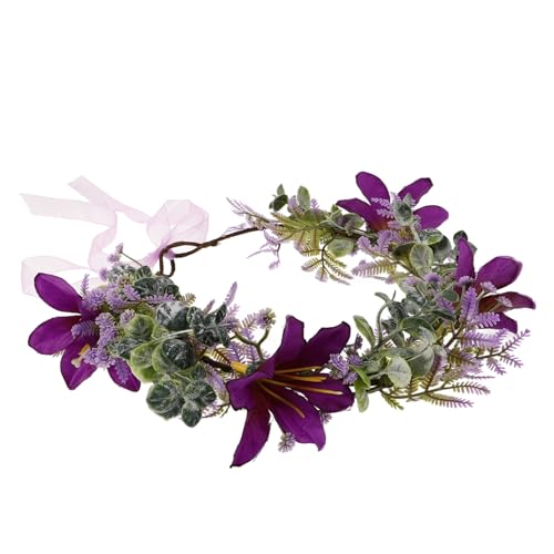 OSOLADY Blumenmädchen Stirnband Elegante Simulierte Blume Braut Kopfschmuck Hochzeit Party Zubehör Hh100-1 von OSOLADY