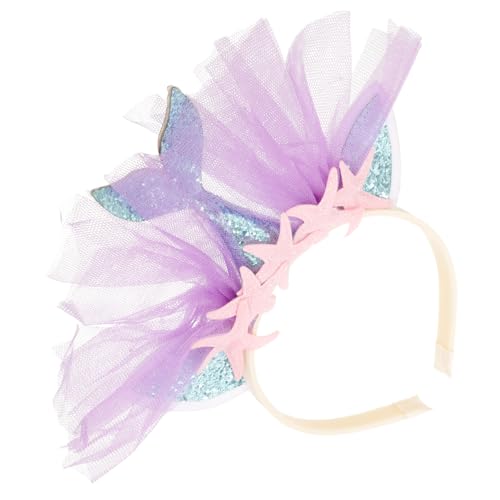 OSOLADY Glitzerndes Haarband Für Bezaubernder Netz Haarreifen Mit Sternenmotiv Perfektes Partyzubehör Und Dekoration Für Kleine Prinzessinnen von OSOLADY