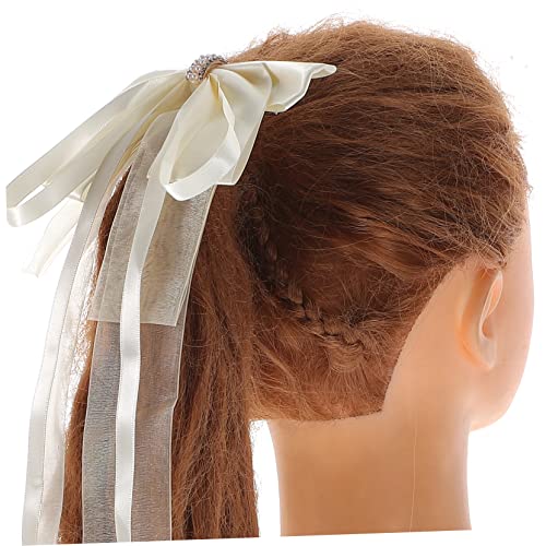 OSOLADY Große Haarschleife Haarklammer mit Schleifendesign Eleganter Haarschmuck für Frauen und Mädchen für Hochzeit Party Alltag und Festliche Anlässe von OSOLADY
