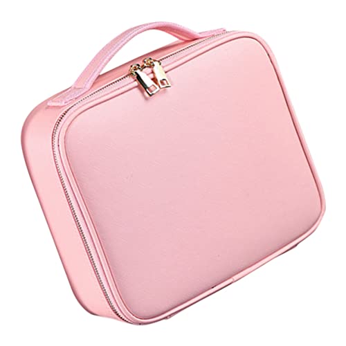 OSOLADY Reise Kosmetiktasche Aus Pu Verstellbaren Trennwänden Wasserdichter Make-up Organizer Für Damen Für Reisen Und Aufbewahrung Von Kosmetika Schmuck Und Zubehör von OSOLADY