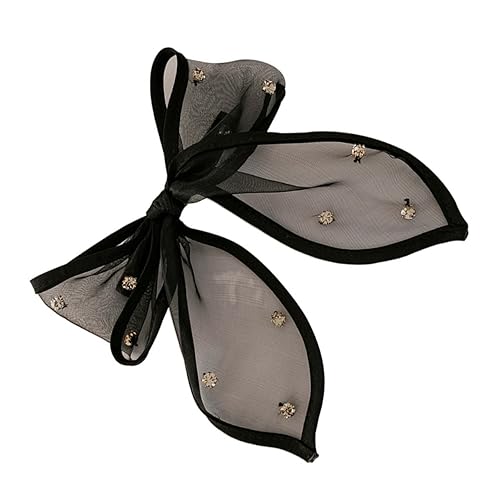 OSOLADY Große Haarschleifen Clip mit Strasssteinen für Damen Haarspange für Partys Reisen und Alltag für Verschiedene Outfits von OSOLADY