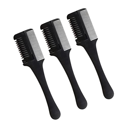 OSOLADY Haar Kamm Satz 3 Stücke Haarschneidegerät für Selbstgemacht Haarschnitt Professioneller Haarschneider mit Sicherheitsschutz Doppelseitigem Design für Damen und Herren von OSOLADY