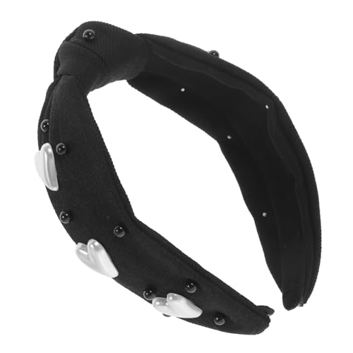 OSOLADY Haarband Für Damen Perlen Stirnbänder Stirnband Haarschmuck Für Damen Black Stoff OSOLADY Haarband Für Damen Perlen Stirnbänder Stirnband Haarschmuck Für Damen Black Stoff von OSOLADY