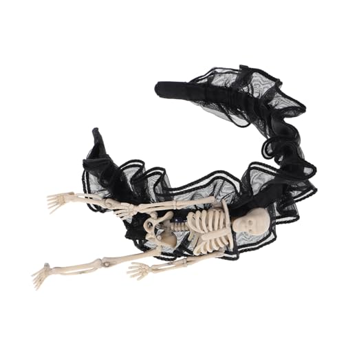 OSOLADY Spitzen-skelett-haarband für Männer Stilvolles und Bequemes Stirnband für Partys und Foto-requisiten von OSOLADY