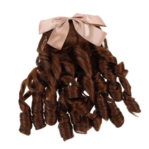 OSOLADY Retro Locken Pferdeschwanz Haarverlängerung Synthetisches Haarteil Für Damen Für Hochzeiten Cosplay Einfach Zu Tragen Volumengebendes Design von OSOLADY