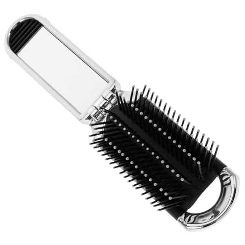OSOLADY Haarkamm mit Spiegel Zusammenklappbare Haarbürste für Damen Leicht und Kompakt für Unterwegs Stylisches Haar Accessoire von OSOLADY