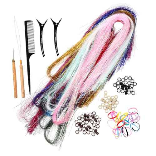 OSOLADY Haarlametta Glitzersträhnen Für Damen Einfach Anzuwendende Haarverlängerungen Für Alltag Partys Und Festivals Leicht Und Praktisch OSOLADY Haarlametta Glitzersträhnen Für Damen Einfach Anzuwendende Haarverlängerungen Für Alltag Partys Und Festivals Leicht Und Praktisch von OSOLADY
