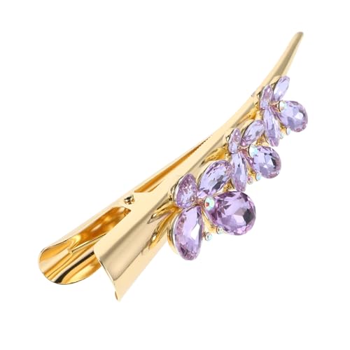 OSOLADY Metallic Alligator-haarspange Mit Glitzerndem Schmetterlingsclip Elegante Haarklammer Für Frauen Und Mädchen Für Hochzeiten Und Partys Sicheres Styling-accessoire von OSOLADY