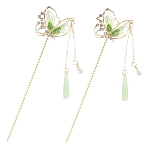 OSOLADY Modische grüne Schmetterlings-Haarnadel im chinesischen Stil mit Quaste für Frauen Haar-Accessoires OSOLADY Modische grüne Schmetterlings-Haarnadel im chinesischen Stil mit Quaste für Frauen Haar-Accessoires von OSOLADY