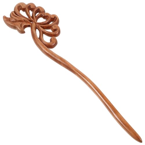OSOLADY Künstlerisch Gestalteter Holz-haarstab Für Damen Chinesische Haarnadel Mit Elegantem Design Zur Schaffung Von Hochsteckfrisuren Für Formelle Anlässe Und Festliche von OSOLADY