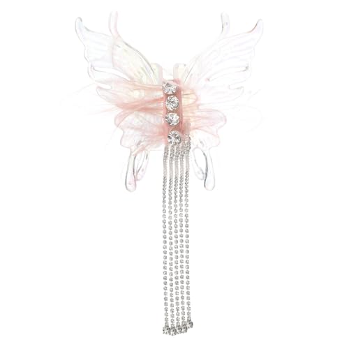 OSOLADY Butterfly Haarklammer Mit Fransen Für Damen Elegante Haarspange Für Hochzeiten Geburtstagsfeiern Und Alltagsmode Leicht Und Haarschonend Für Mädchen Und Frauen von OSOLADY