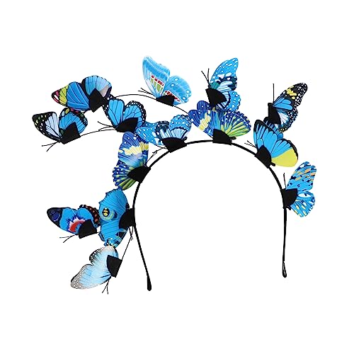 OSOLADY Haarreif mit Schmetterlingen Kopfschmuck Accessoire für Hochzeit Karneval und Cosplay Leicht und Komfortabel Perfektes Kostümzubehör von OSOLADY
