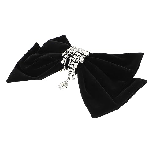 OSOLADY Haarschleife Für Frauen Haarspange Mit Schleife Schleifenclip Clip Haarspange Für Rückenhaar Haaraccessoires Mit Strassverzierung Für Damen Und Mädchen von OSOLADY