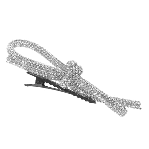 OSOLADY Haarklammer Für Damen Eleganter Metall-haarclip Mit Schleifen-design Und Strasssteinen Für Hochzeiten Partys Und Alltag von OSOLADY