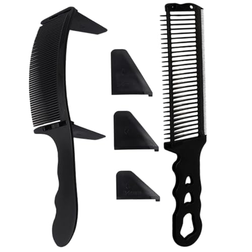 OSOLADY Haarschneidekamm Männer Mit Klammern Aus Kunststoff Ergonomische Form Präzise Verarbeitung Poliert Für Sanftes Styling von OSOLADY