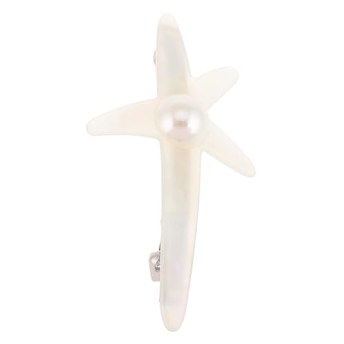 OSOLADY Haarspange Haarschmuck Haarschmuck Für Mädchen Süße Haarspangen Geflochtene Haarkette Emijay Haarspange Agirlvct Perlen Haarspangen Dekorative Haarspangen Essigsäureweiß von OSOLADY