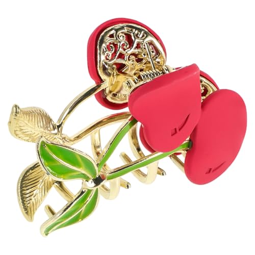 OSOLADY Haarspangen Kirsche Kirschhaarspange Kleinkindhaarspangen Kirschhaarschmuck Klammerclip Für Kleine Mädchen Haarschmuck Für Pferdeschwanz Und Dutt-frisuren von OSOLADY